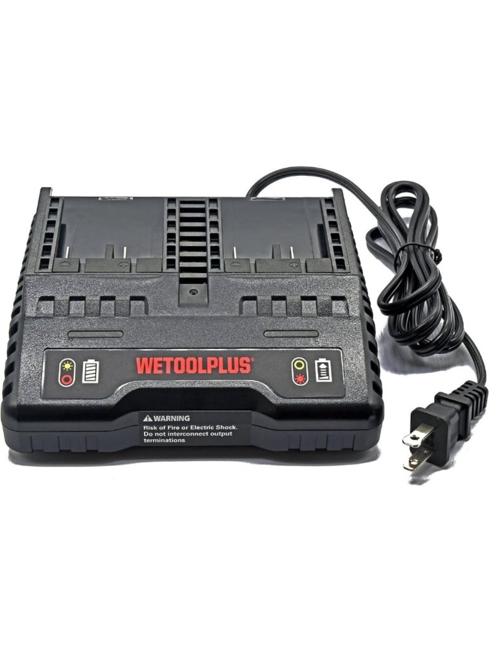 Fast Dual Charger for 20V Batteries - 1-Hour Quick Charge, Compatible with HT